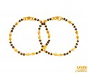 22Kt Gold Blk Beads Baby Bracelets - Click here to buy online - 963 only..