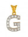 Gold Initial G Pendant - Click here to buy online - 643 only..