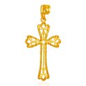 22 Karat Gold Cross Pendant - Click here to buy online - 483 only..