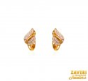 22Kt Gold CZ Clip On Earrings - Click here to buy online - 712 only..