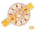 22 Kt Gold Designer Signity Bangle - Click here to buy online - 7,718 only..