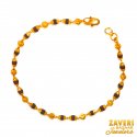 22 Karat Gold Tulsi Beads Bracelet - Click here to buy online - 1,247 only..