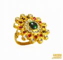 22Kt Gold Kundan Ring - Click here to buy online - 2,805 only..