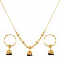 22 Karat Gold Dokia Set  - Click here to buy online - 3,492 only..