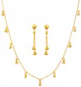 Click here to View - 22kt Gold Light Necklace Set 
