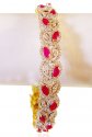 18Kt Gold Designer Diamond Bangle - Click here to buy online - 16,811 only..