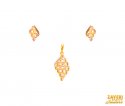 Click here to View - 22Kt Gold Two Tone Pendant Set 