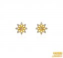 Beautiful 22K Gold CZ Earrings - Click here to buy online - 350 only..