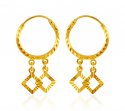 Gold Hoops (22kt Gold) - Click here to buy online - 481 only..