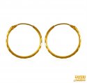 Click here to View - 22K Gold Machine Cut Hoop 