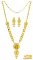Click here to View - 22kt Gold Necklace Set for Ladies 