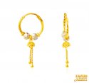 Click here to View - 22Kt Gold TwoTone Fancy Hoops 