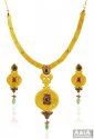 22K Fancy Necklace Set  - Click here to buy online - 10,801 only..