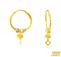 Click here to View - 22Kt Gold Two Tone Hoop Earrings 
