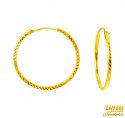 Click here to View - 22Kt Gold Fancy Hoop Earrings 