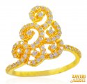 22K Gold Fancy Signity Ring - Click here to buy online - 803 only..