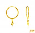 Click here to View - 22Kt Gold Fancy Hoop Earrings 