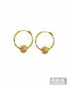 22Kt Gold Hoops (Medium) - Click here to buy online - 613 only..