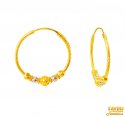 Click here to View - 22Kt Gold Two Tone Hoop Earrings 