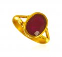 22 KT Gold Ruby Ring - Click here to buy online - 2,973 only..