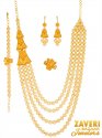 21 Karat Gold Necklace Set - Click here to buy online - 15,220 only..