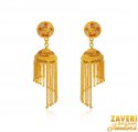 22 Kt Gold Jhumki Earrings - Click here to buy online - 3,442 only..