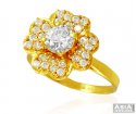 Beautiful Floral 22k Gold Ring - Click here to buy online - 1,185 only..