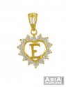 Gold Signity (E) Pendant - Click here to buy online - 413 only..