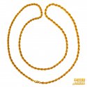 22 Kt Gold Rope Chain (22 In) - Click here to buy online - 1,277 only..