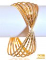 22K gold Rhodium Bangle (1Pc ) - Click here to buy online - 9,583 only..
