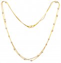 22kt Gold Two Tone Chain Necklace for Girls - Click here to buy online - 2,090 only..
