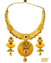 22 kt Traditional Temple Set - Click here to buy online - 19,707 only..