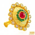 22Kt Gold Antique Ring - Click here to buy online - 2,173 only..