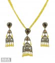 Polki Diamonds Pendant Set - Click here to buy online - 3,653 only..