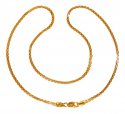 22kt Gold Two Tone Box Chain for Ladies - Click here to buy online - 2,187 only..