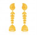 22Karat Gold Long Earrings - Click here to buy online - 3,495 only..