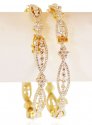 18Kt Gold Diamond Bangles (Pair) - Click here to buy online - 22,448 only..