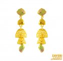 22karat Gold Jhumkhi Earrings - Click here to buy online - 1,971 only..
