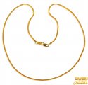 22K Gold Chain in Fox Tail - Click here to buy online - 1,098 only..