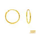 Click here to View - 22Kt Gold Fancy Hoop Earrings 