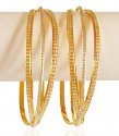 22kt Gold Rhodium Bangle (set of 2) - Click here to buy online - 4,032 only..