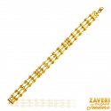 22k Two Tone Layered Bracelet - Click here to buy online - 2,821 only..