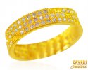 22k Gold Cubic Zircon Band - Click here to buy online - 675 only..