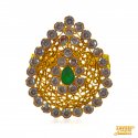 22 Karat Gold Emaerald Ring - Click here to buy online - 1,140 only..