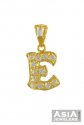 Click here to View - Gold CZ (E) Pendant 