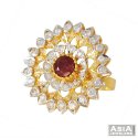 Designer Ruby Ring (22K Gold)  - Click here to buy online - 1,754 only..