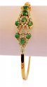 18K Diamond and Emerald Kada - Click here to buy online - 5,231 only..