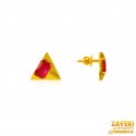 Click here to View - 22Kt Gold Colored stone Earrings  