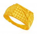 22KT Gold Mens Fancy Ring - Click here to buy online - 1,035 only..