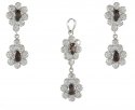 White Gold Pendant Set - Click here to buy online - 1,911 only..